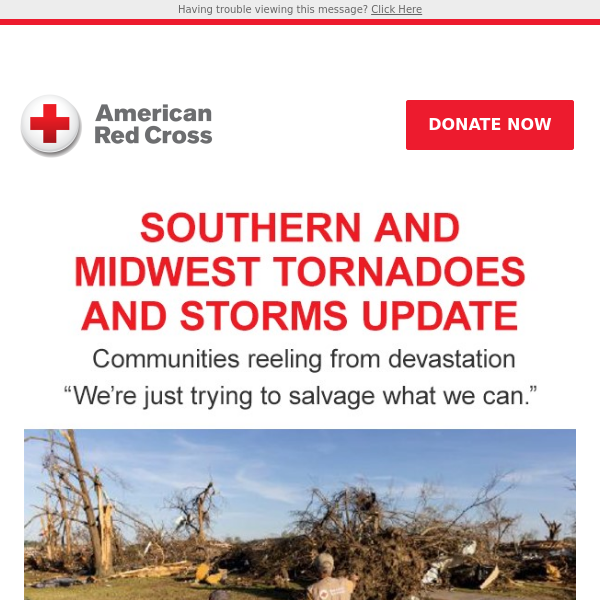 UPDATE: Communities affected by devastating tornadoes need your help