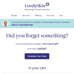 🛒 There’s something in your cart!
