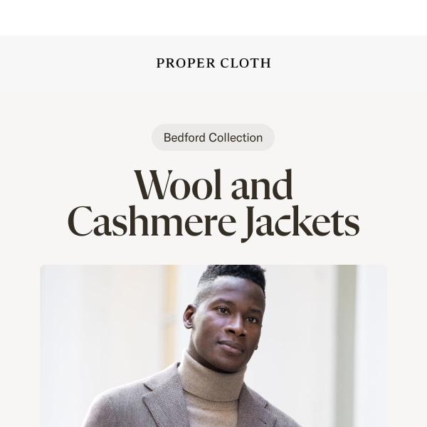 Wool & Cashmere Sport Coats