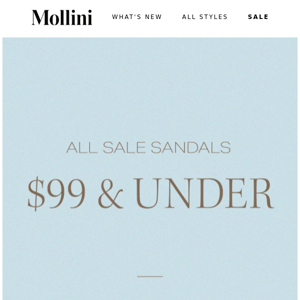 All Sale Sandals $99 & Under