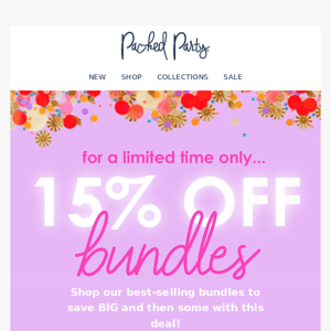 Time is ticking on 15% off all bundles! ⏰