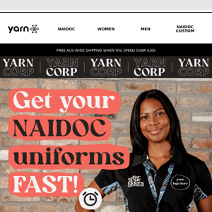 NAIDOC Team Uniforms Sorted ✅✨