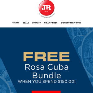 ☆ We'd like to repay your loyalty, JR Cigars | Your Friday Freebie is inside