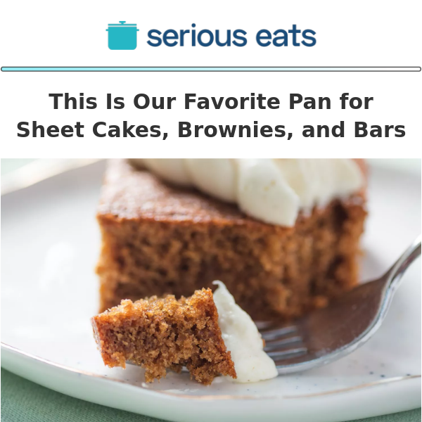 Our Favorite Pan for Sheet Cakes, Brownies, and Bars