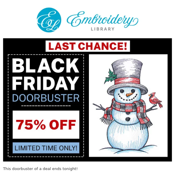 ⏰Ends Tonight: Black Friday Doorbuster Savings!🥰
