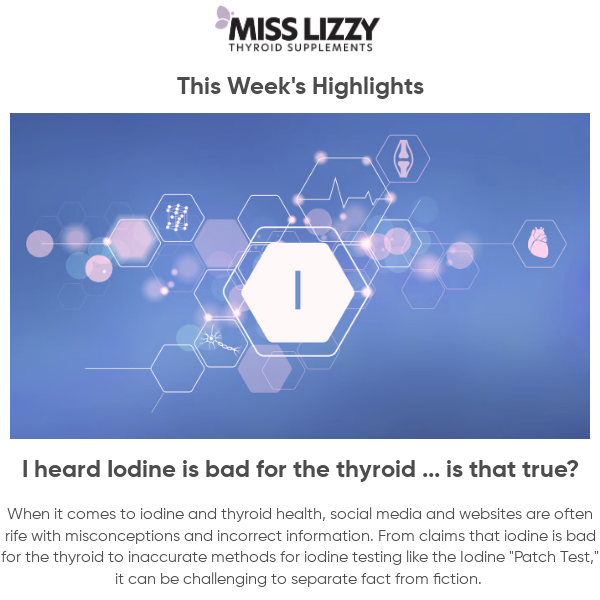 I heard iodine is bad for the thyroid? Is that true?