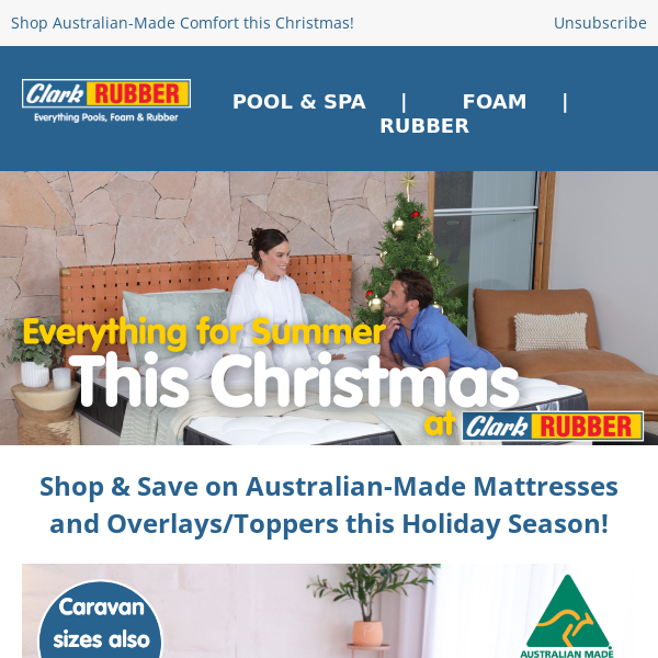 Shop & Save on Australian-Made Mattresses and Toppers this Holiday Season!