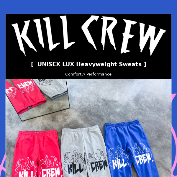 Heavyweight LUX Sweatpants..... new drop!
