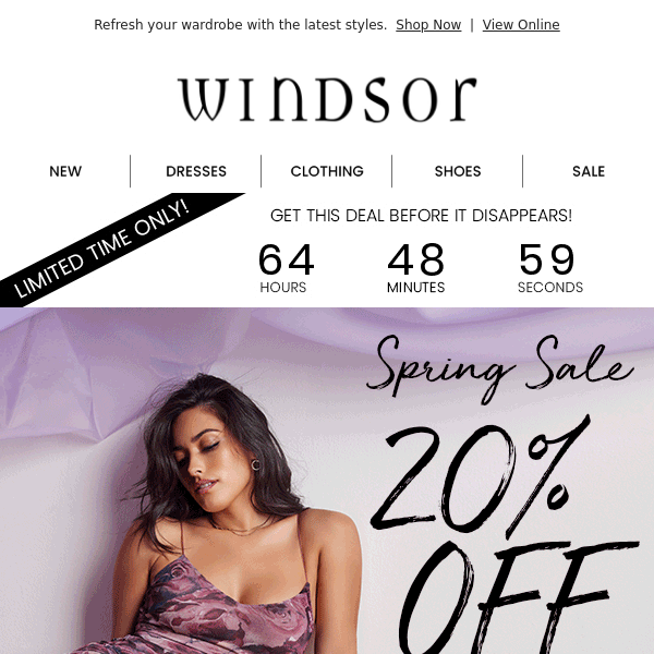 20% OFF – Big Spring Sale Alert