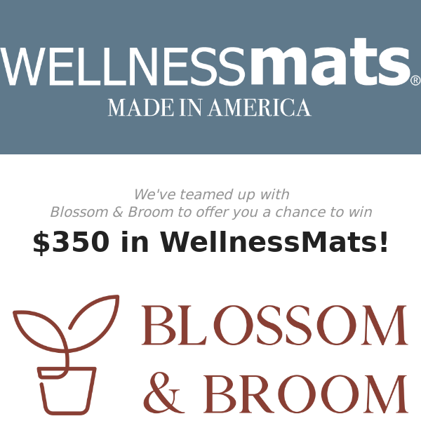 WellnessMats/Blossom & Broom Giveaway