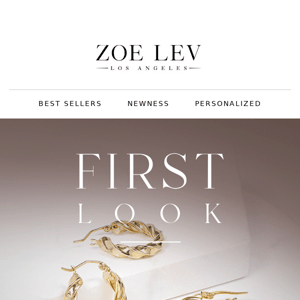 FIRST LOOK | 14K Gold Twisted Hoops