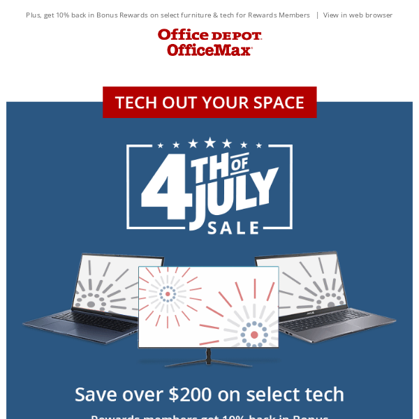 This 4th of July Sale, save over $200 on select tech