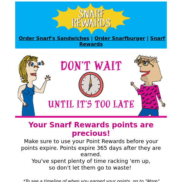 Don't let your points expire!