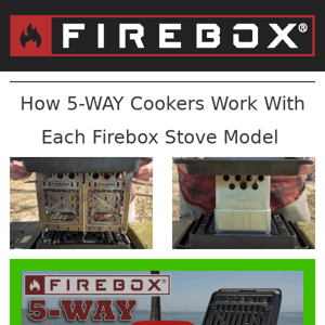 Does the 5-WAY Cast Iron Work With All Firebox Stove Models? Mike Shows us Exactly What to Expect with Each! Even the Nano! + Braised Lamb Video!