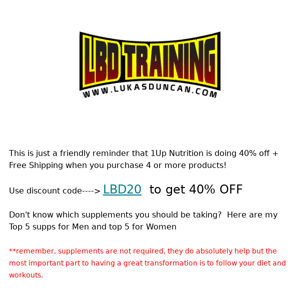 40% OFF SUPPLEMENTS===>