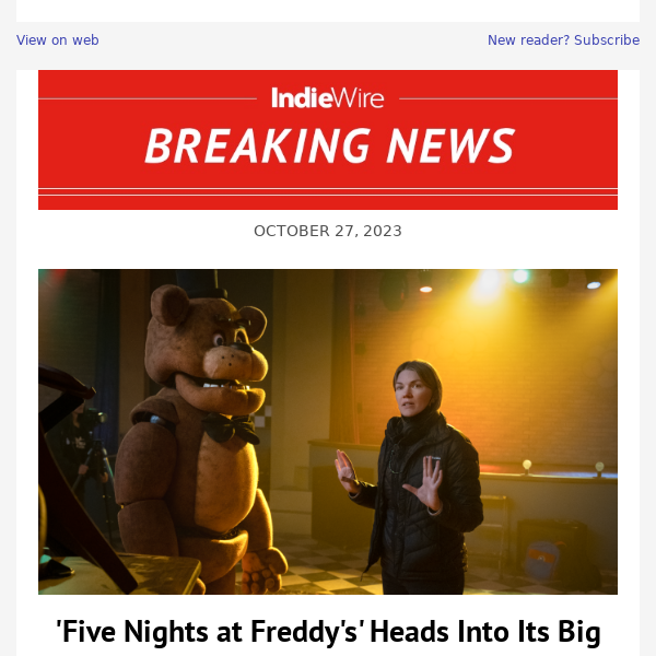 Five Nights at Freddy's': Takeaways from Box Office Success – IndieWire