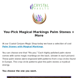 You-Pick Magical Markings Palm Stones + More