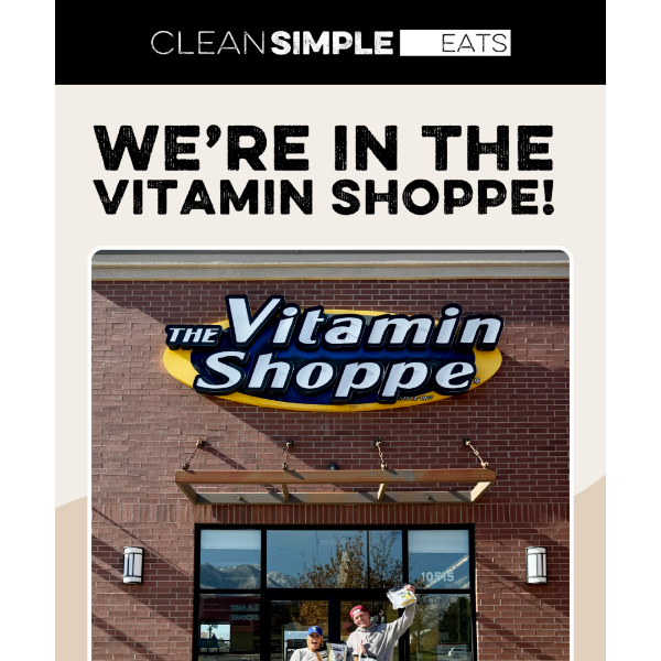 Big News: We're in Vitamin Shoppe!! 🎉🎉