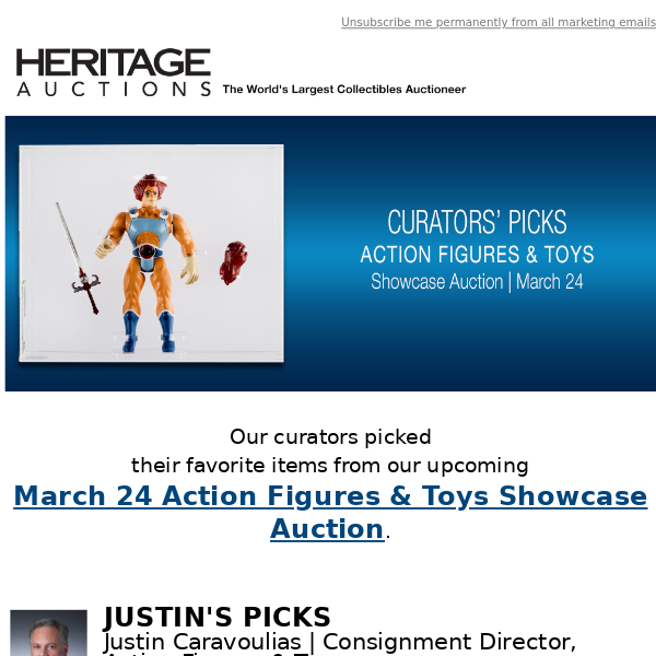 Curators' Picks from the Action Figures & Toys Auction