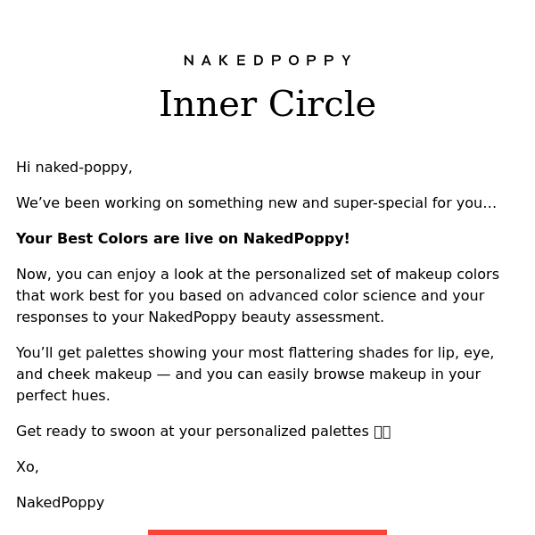 Naked Poppy, here are your best colors