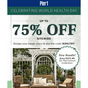World Health Day Sale! Save Up To 75% OFF Sitewide