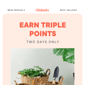 Earn 3x points on every purchase this weekend!