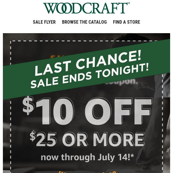 Last Chance $10 Off $25 or More Coupon