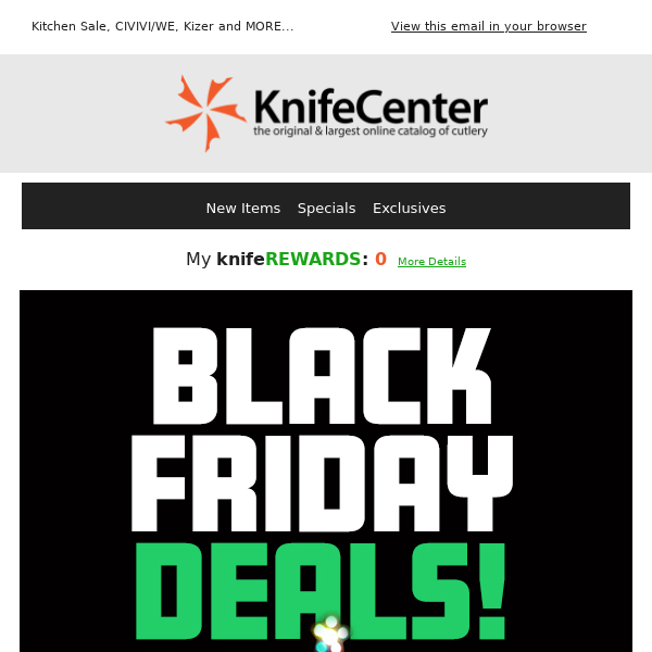 Epic Black Friday Deals : Spyderco, ZT, Pro-Tech