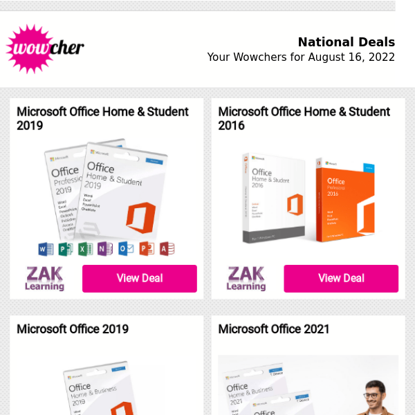 Wowchers for You: Microsoft Office Home & Student 2019  | LED Bug Vacuum | Mini Portable Air Conditioner | Portable 3-Speed Air Conditioner | Playstation 4 DualShock Wireless Controller