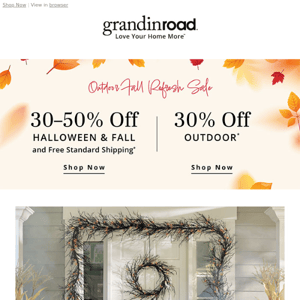 🍂 Up to 50% off & get Free Standard Ship on Halloween and Fall