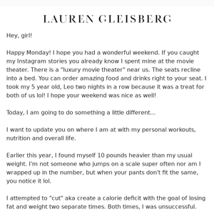 Personal Update: where I'm at with my workouts and life