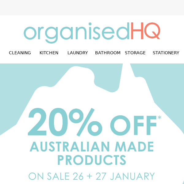 Australian-made products: Now 20% off!