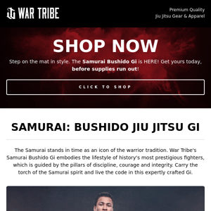 Honor the Warrior Code in the Bushido Gi 🥋