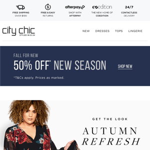 Hit Refresh | 50% Off* New Season