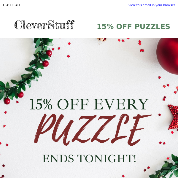 15% off all puzzles? SURE! 🤑