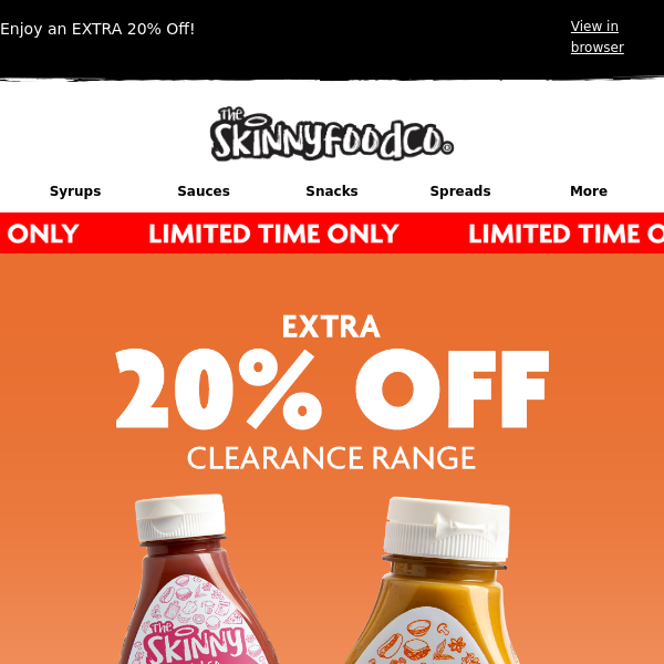 EXTRA 20% Off Clearance Range! 🚨