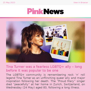 🏳️‍🌈 Tina Turner was a huge LGBTQ+ Ally 🏳️‍⚧️