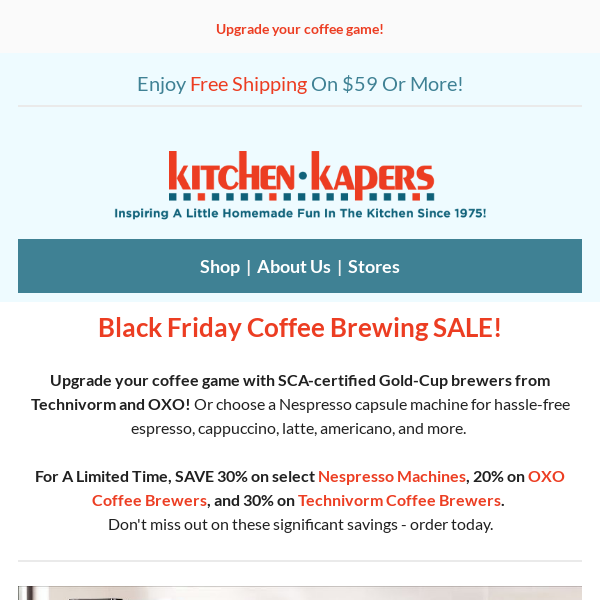 Black Friday Coffee Maker SALE is here!