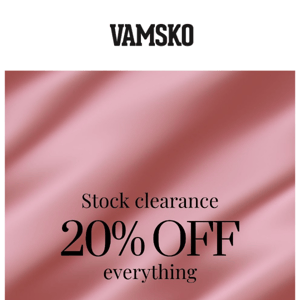 CLEARANCE: Extra 20% Off Everything 💥