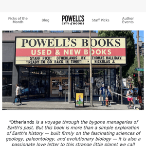 🌎 Now on the Powell's marquee: a literary expedition