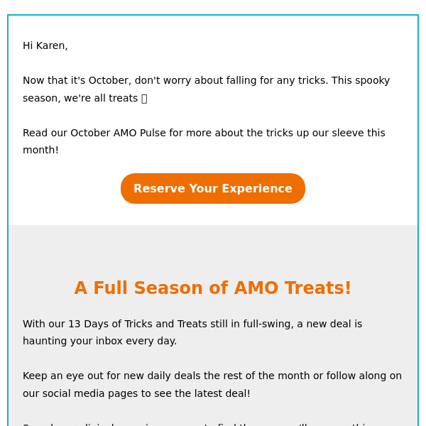 In October's AMO Pulse: It's Spooky Season! Are You Ready?