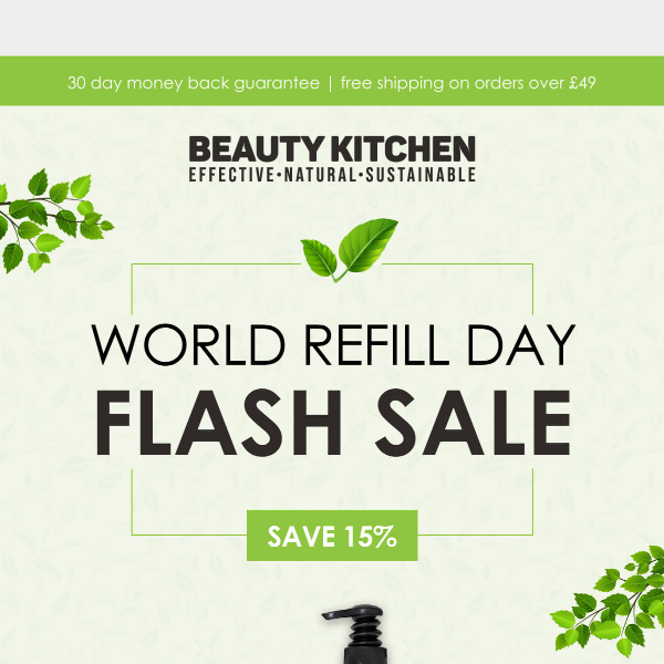 🌍 World Refill Day Flash Sale