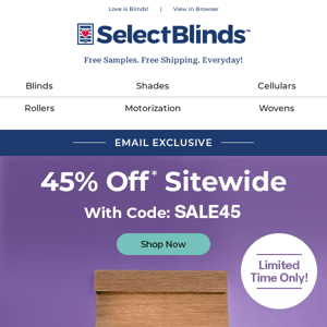 Exclusive 45% Off Sitewide Offer Just for You 🎁