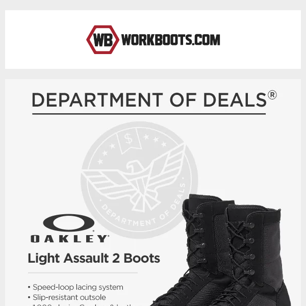 DOD: These $69.99 Oakley boots are 🔥