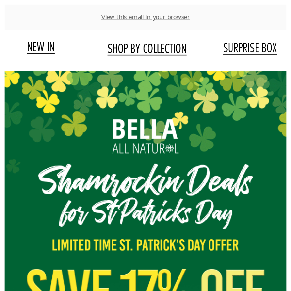Save some green at our St. Patrick’s Day sale! 💸