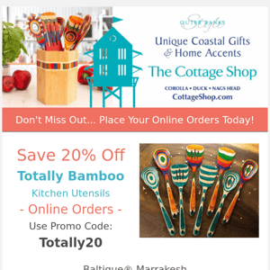 Totally Bamboo Cooking Utensils On Sale Now!!