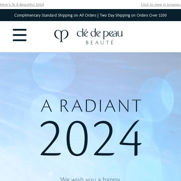 Happy New Year From Clé de Peau Beauté