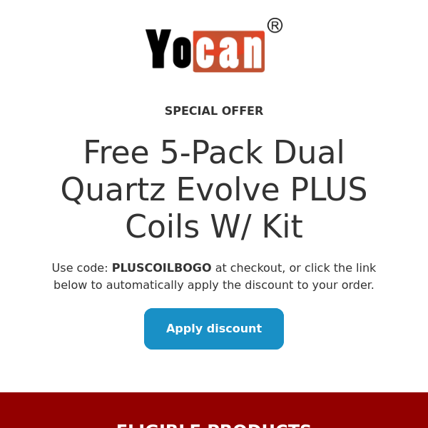 Evolve PLUS Coil BOGO!