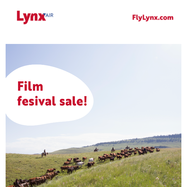 🎬 Film fest sale! Save up to 60% off base fares.