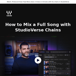 StudioVerse “Blockchains” 🎛️ Mix your track in minutes